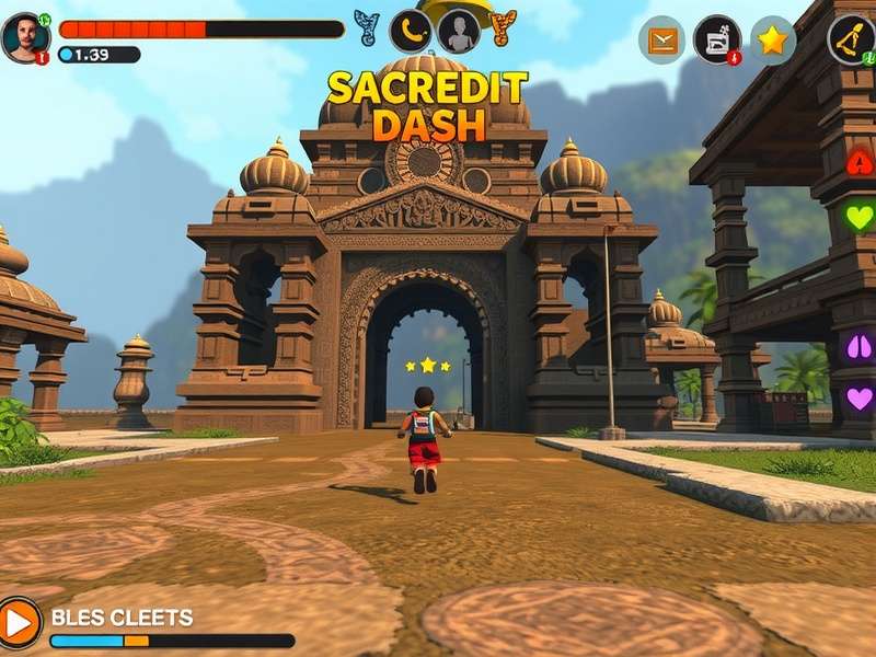 Sacred Path Dash - Character Customization Features Sacred Path Dash character customization screen showing diverse options