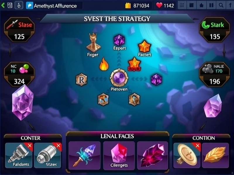 Amethyst Affluence IN strategy planning interface