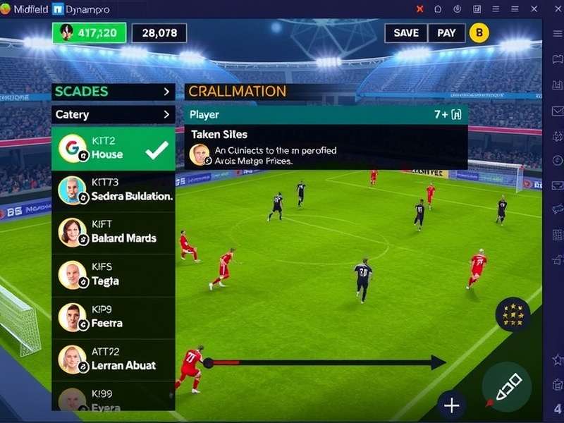 Player Customization - Midfield Dynamo Pro Player customization options in Midfield Dynamo Pro