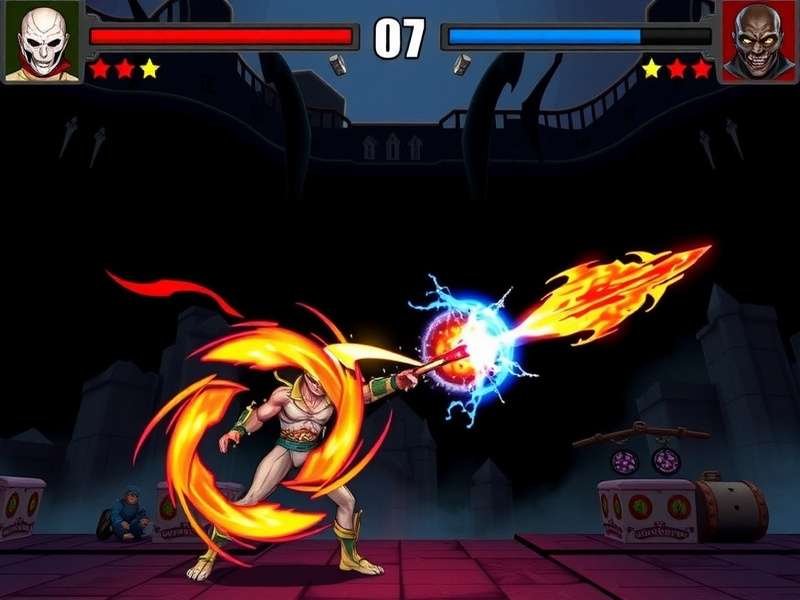 Fury Shadow Fighter character selection screen and multiplayer interface