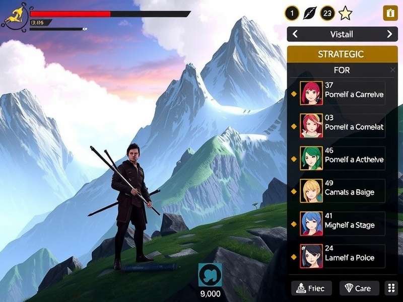 Combat System in Anise Vista Ascent Anise Vista Ascent combat interface showing strategic options