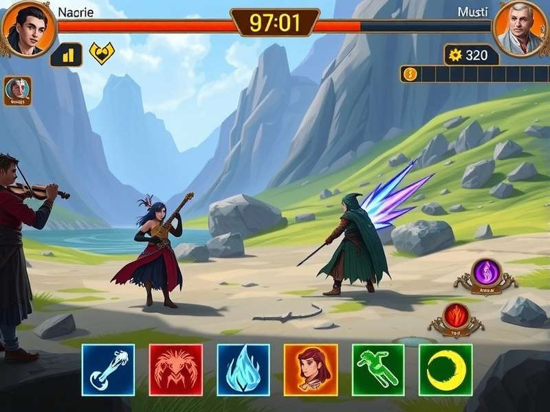 Harmony Echo Quest story scene showing characters in the Crystal Valley region