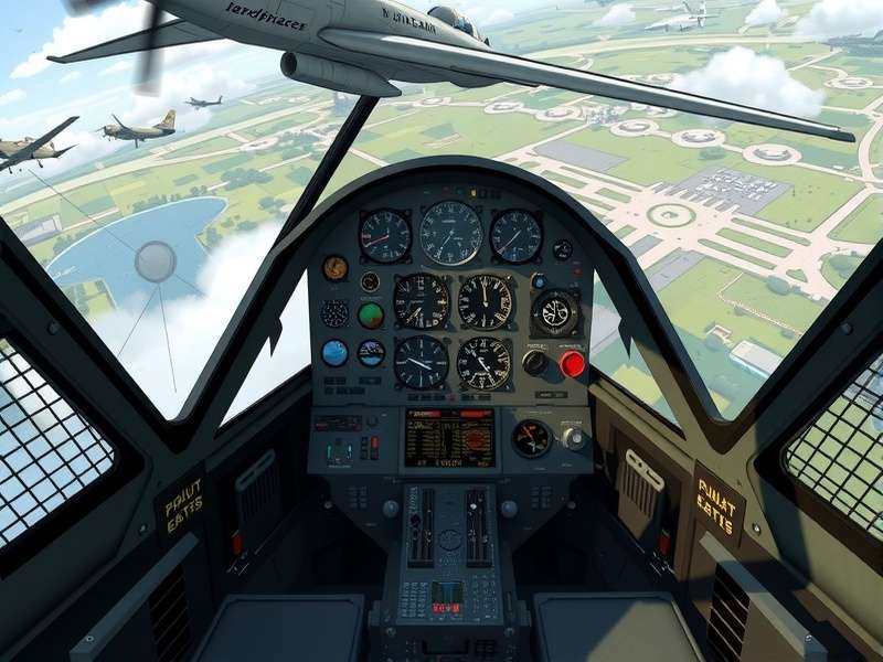 Fast Flight Ace Gameplay Fast Flight Ace gameplay screenshot showing aircraft cockpit