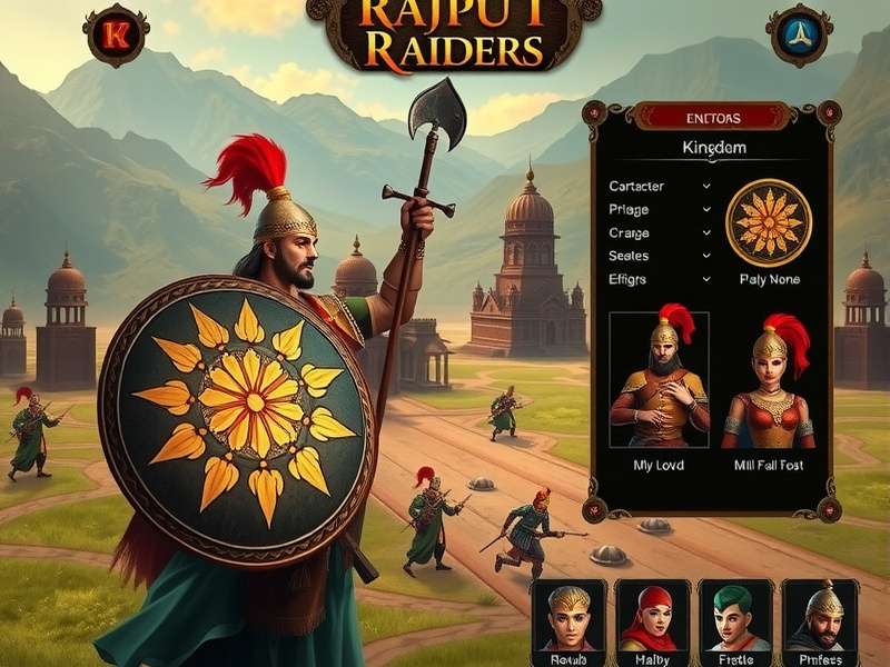Rajput Raiders kingdom management interface