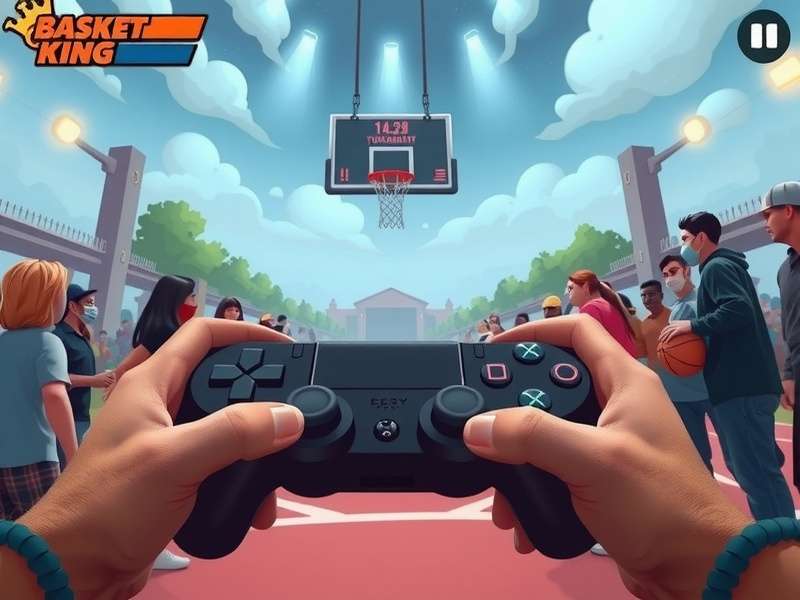 Basket King Gameplay Interface Basket King gameplay screenshot showing controls