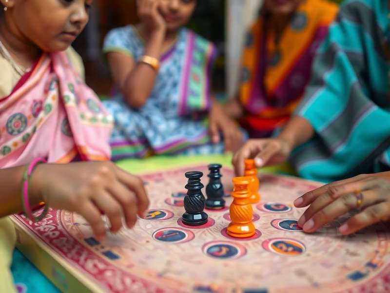 Odisha Oracles Game Board Traditional Odisha Oracles game board with pieces