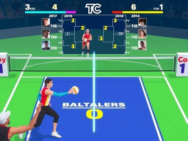 Volley Challengers IN Multiplayer Action Volley Challengers IN multiplayer match in progress