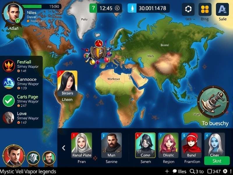 Mystic Veil Vapor Legends Combat Scene Mystic Veil Vapor Legends gameplay screenshot showing character combat