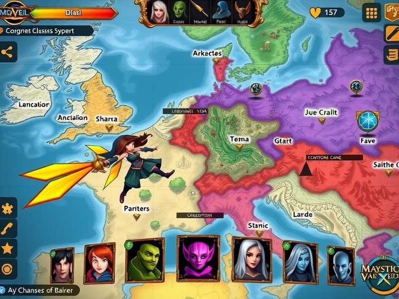 Mystic Veil Vapor Legends World Map Mystic Veil Vapor Legends world map showing diverse regions