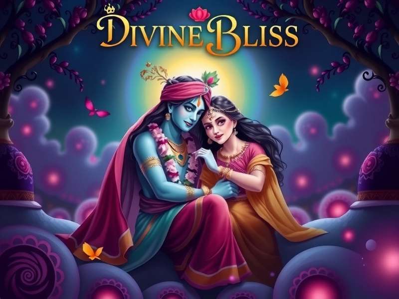 Divine Bliss Radha Krishna Game Main Screen