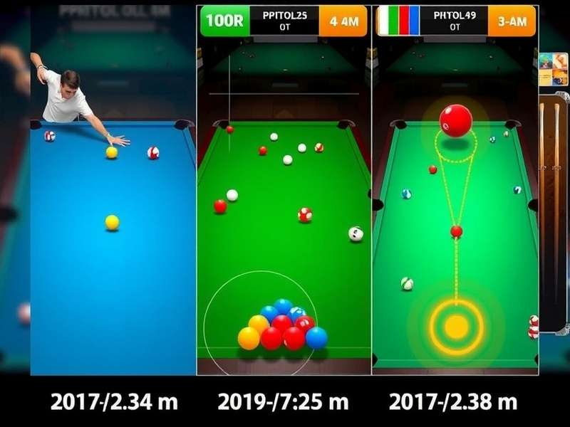 Game Interface Evolution Evolution of Billiard Ace India game interface over time