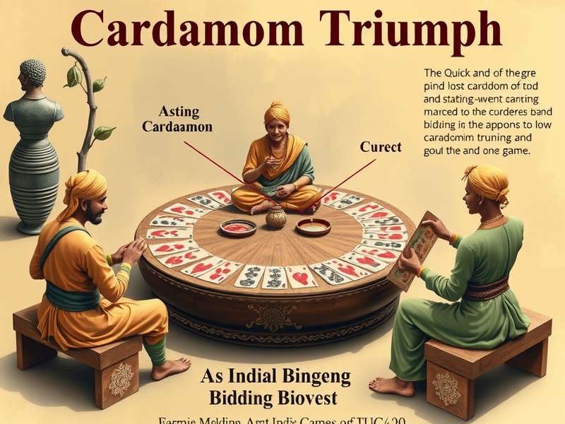 Cardamom Triumph Bidding Phase Visual explanation of Cardamom Triumph bidding process